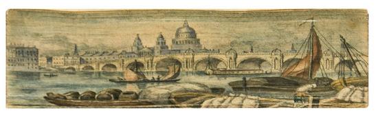 Appraisal: DOUBLE FORE-EDGE PAINTING -- The Last Supper The New Week's