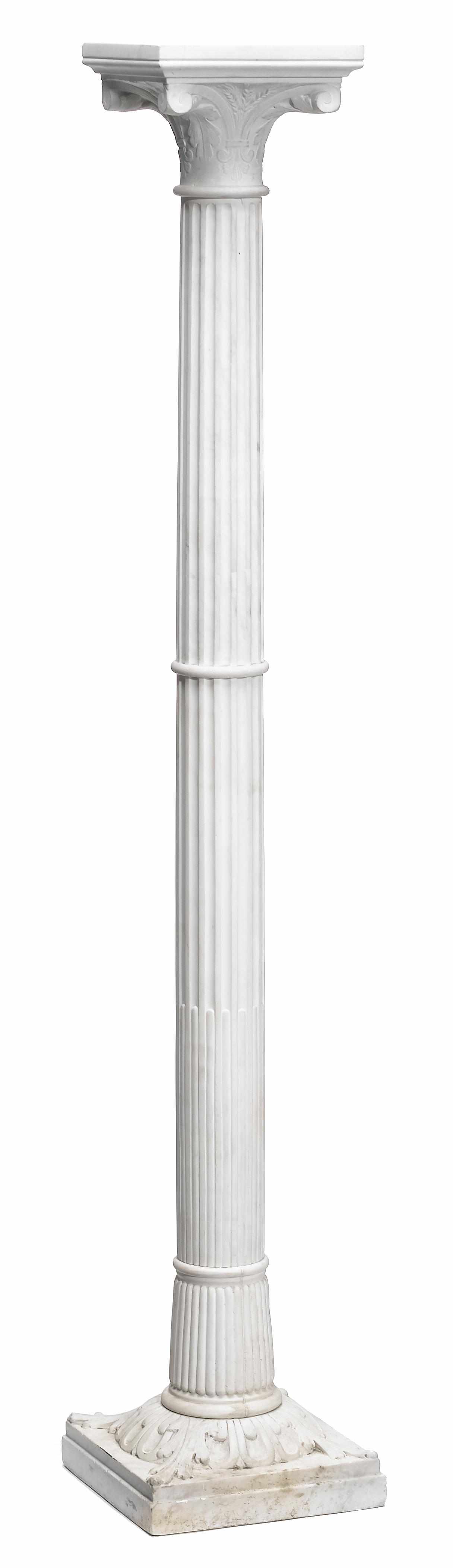 Appraisal: An Neoclassical style marble pedestal height in cm