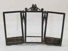 Appraisal: A Russian silver triple picture frame second cartel Moscow circa