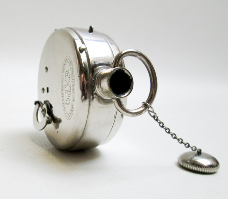 Appraisal: EXPO SPY CAMERA the pocket watch shaped camera having removable