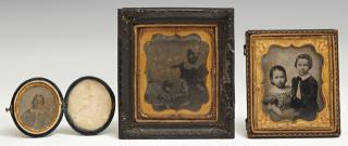 Appraisal: Group of Three American Photographs th c cons Group of