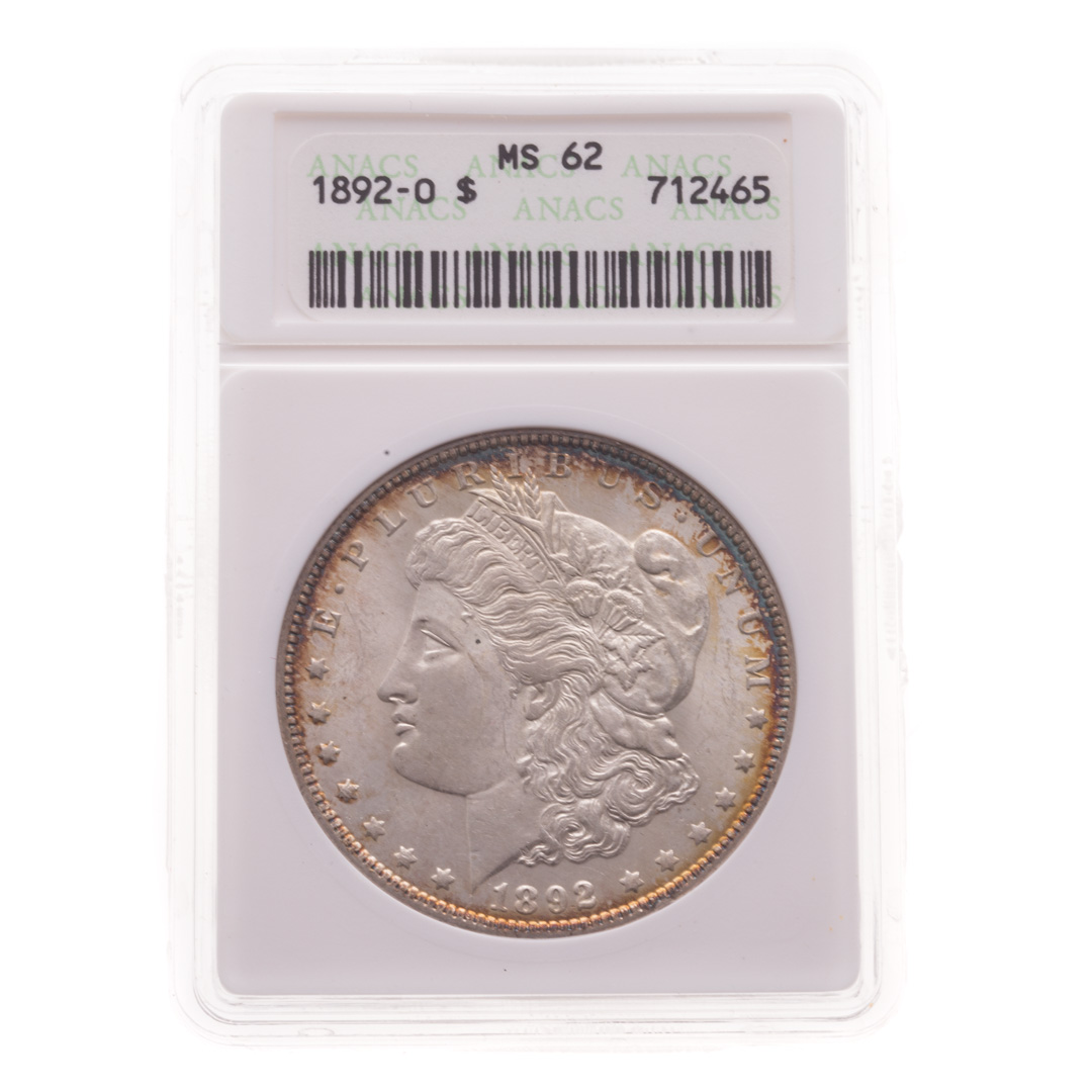 Appraisal: US -O ANACS MS Morgan Dollar -O ANACS MS Nicely