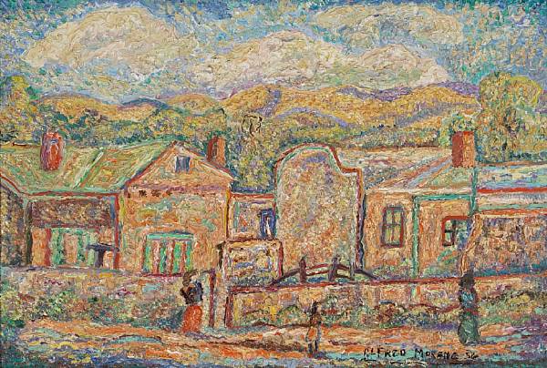 Appraisal: Alfred Gwynne Morang American - Town view signed and dated