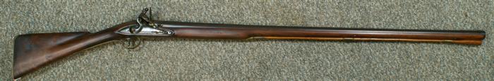 Appraisal: Full stock flintlock fowling shotgun th c unsigned about -