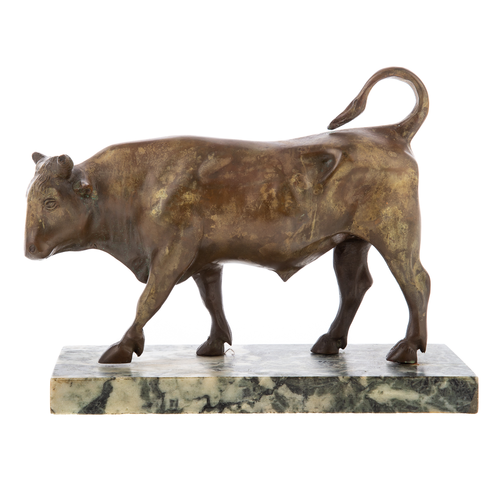 Appraisal: CONTINENTAL BRONZE BULL Standing bronze bull in H in L