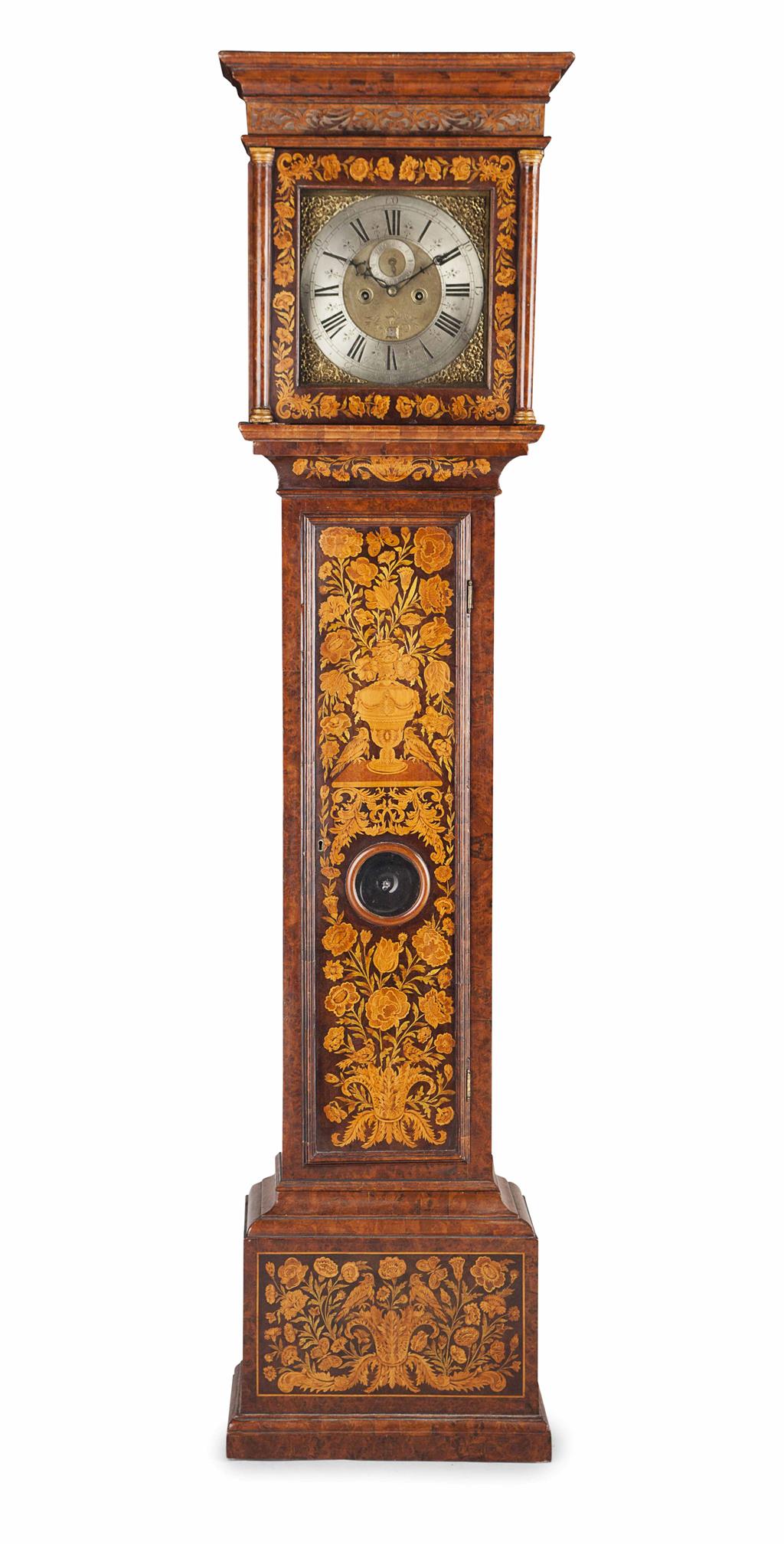 Appraisal: MARQUETRY LONGCASE CLOCK JOHN TAYLOR LONDON EARLY TH CENTURY the