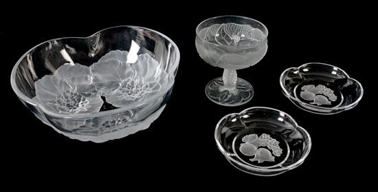 Appraisal: Sale Lot An Assembled Collection of Molded Clear and Frosted