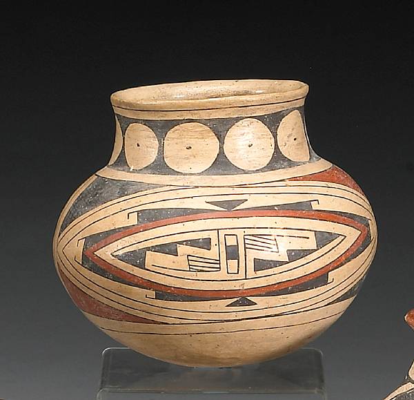 Appraisal: A Casas Grandes polychrome jar Painted with a pair of