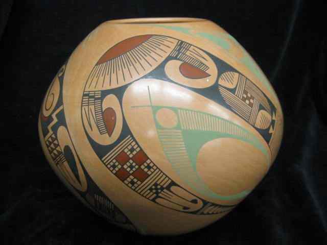 Appraisal: Pilo Mora Indian Pottery Vase superb decoration '' excellent