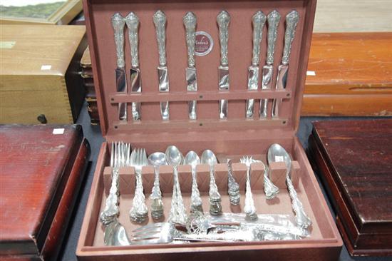 Appraisal: SET OF STERLING SILVER FLATWARE Gorham Strasbourg pattern Eight dinner