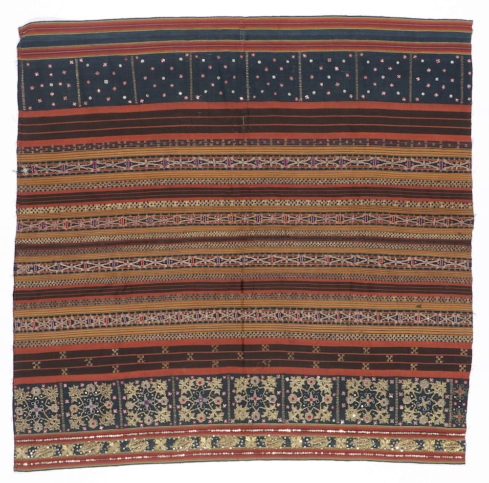 Appraisal: Antique Indonesian Ceremonial Tapis Textile Antique Woman's ceremonial skirt cloth