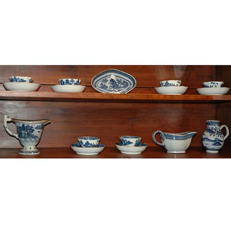 Appraisal: Group of Chinese Export Blue and White Porcelain Articles Together