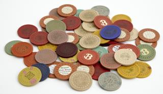 Appraisal: Group of Fifty-Six Vintage New Orleans Poker Chips early th