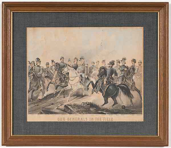 Appraisal: Civil War - Art Civil War Lithographs Including Our Generals