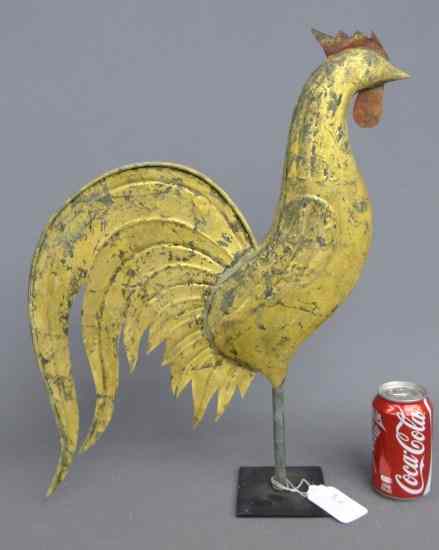 Appraisal: Rooster weathervane '' Length '' Ht