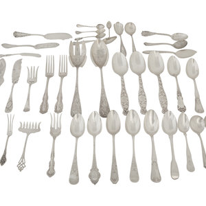 Appraisal: An Assorted Group of American Silver Flatware Various Makers th