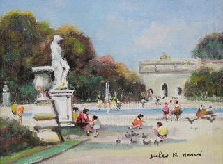 Appraisal: Painting Jules Herve Jules Herve French - Les Tuilleries oil