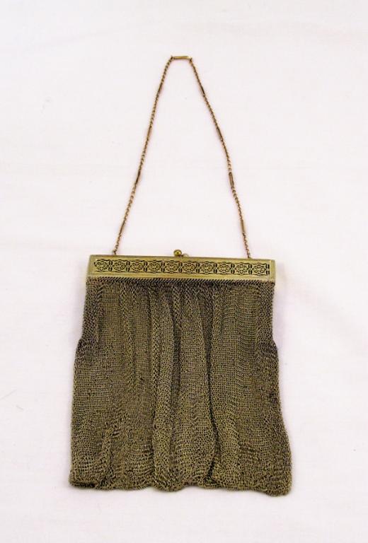 Appraisal: Napier Fine Mesh Bag Goldtone fine mesh bag Marked Napier