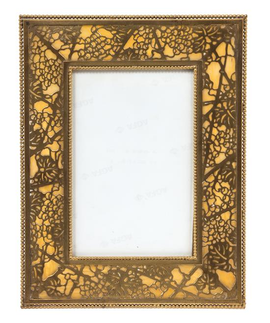 Appraisal: Sale Lot A Tiffany Studios Gilt Bronze Picture Frame th