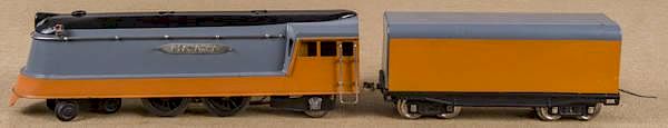 Appraisal: Lionel O gauge two-piece Hiawatha train set to Lionel O