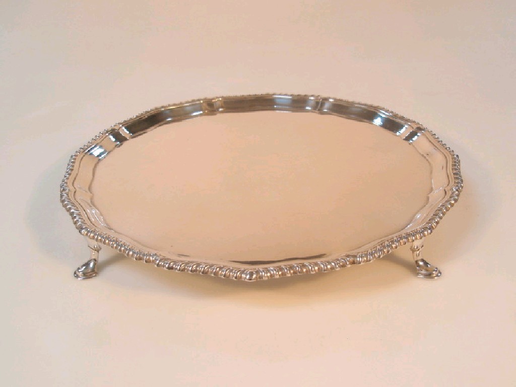 Appraisal: A George VI silver salver by the Goldsmiths Silversmiths Co