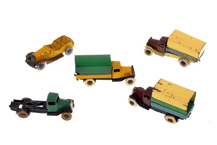 Appraisal: X DINKY MODELS INCLUDING G PRE WAR SPORTS TOURER FOUR-SEATER