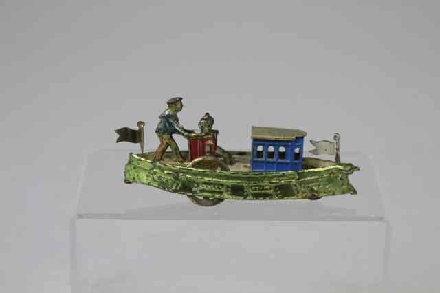 Appraisal: MAN IN BOAT PENNY TOY Meier Germany attractive design with