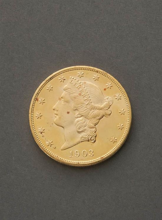 Appraisal: U S Liberty Head Twenty-Dollar Gold Coin