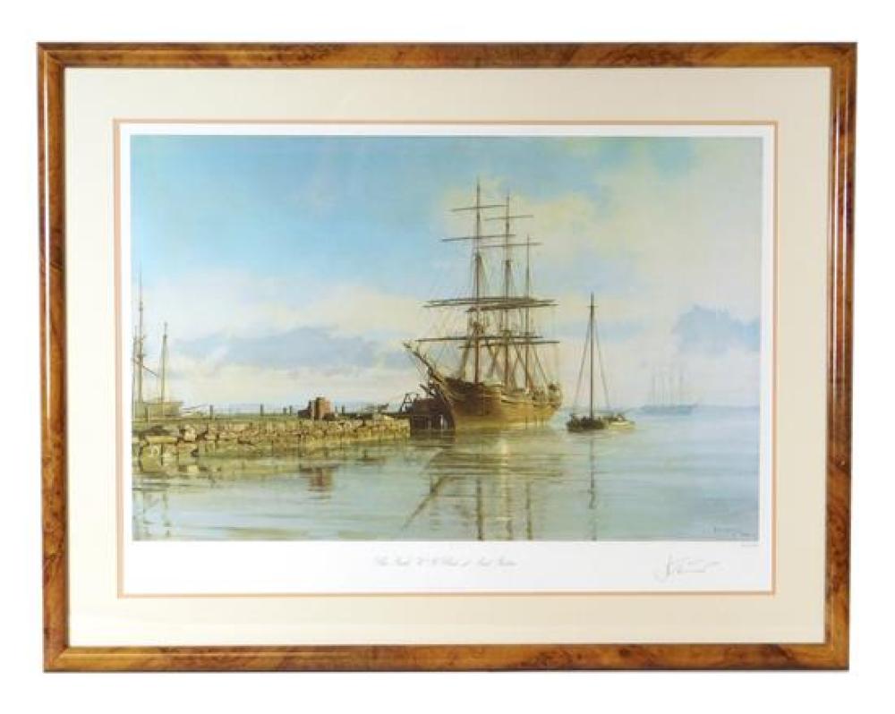 Appraisal: John Stobart American b The Bark WB Flint at East