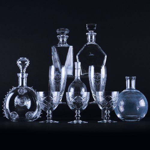 Appraisal: GROUP OF BACCARAT GLASS BARWAREEach with acid stamp Comprising Five