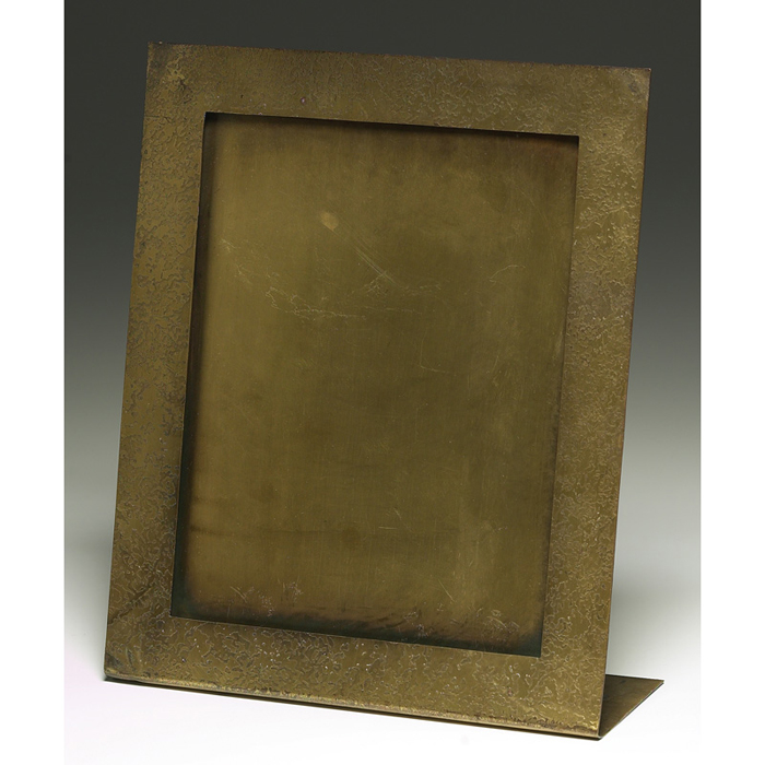 Appraisal: Roycroft frame rectangle form bronze textured metal original patina impressed