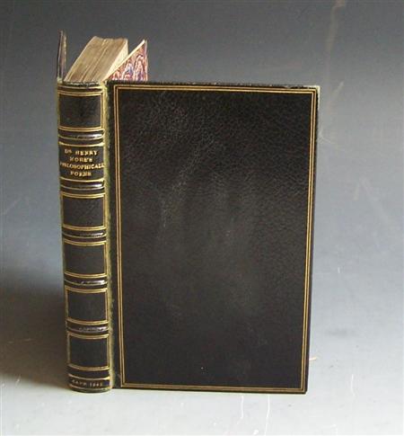 Appraisal: More Henry Philosophical poems Cambridge Roger Daniel First collected edition