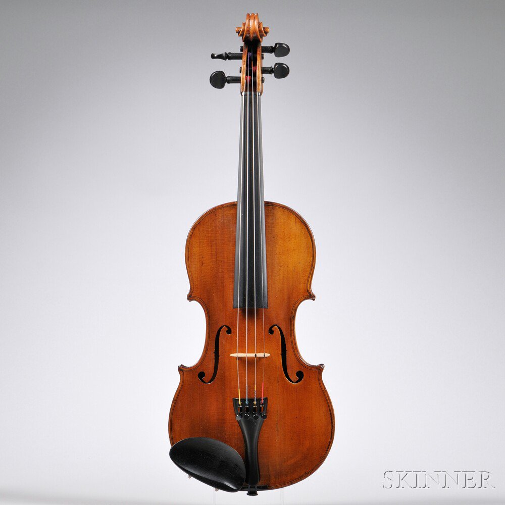 Appraisal: Saxon Violin c length of back mm with case Estimate