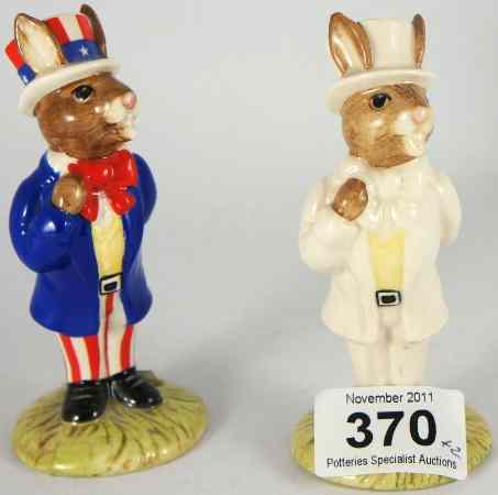 Appraisal: Royal Doulton Bunnykins Figures Uncle Sam DN with a similar