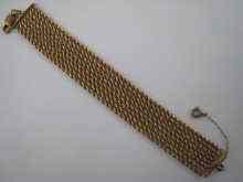 Appraisal: A yellow metal tests carat gold eight strand bracelet approx