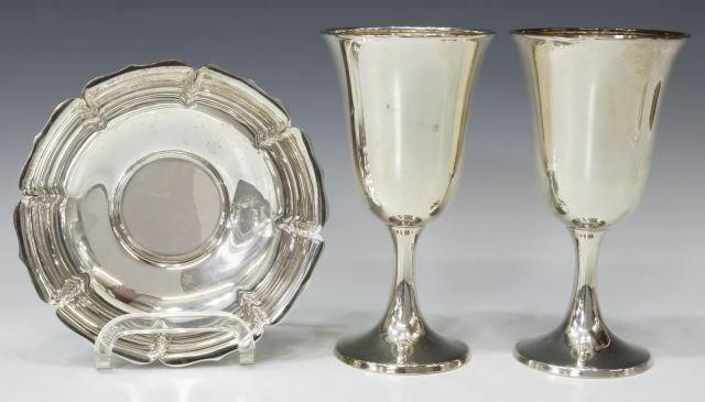 Appraisal: lot of Sterling silver table items including Corrigan Inc goblets