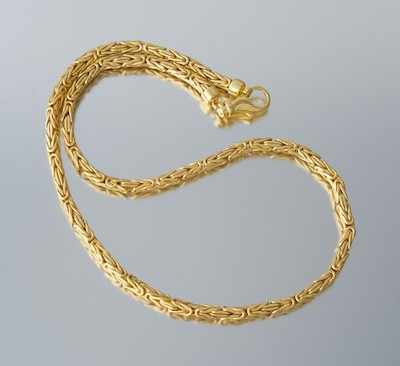 Appraisal: A Ladies' k Gold Fancy Link Necklace k yellow gold