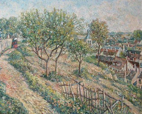 Appraisal: Artist Breton Philippe Title Hilltop in Province Medium oil on