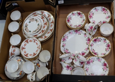 Appraisal: A mixed collection of china dinner and teaware to include