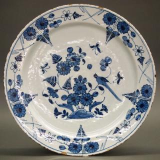 Appraisal: th c Delft ware Charger An th Century English Delft