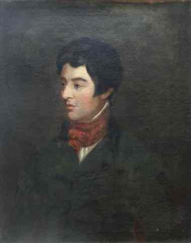 Appraisal: th C Oil on Canvas of Lord Edward Fitzgerald After