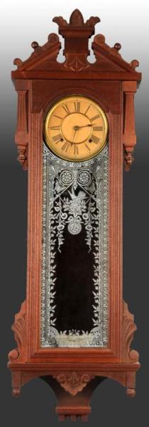 Appraisal: Ansonia Time Strike Wall Clock Description Includes pendulum and key