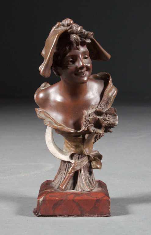 Appraisal: Georges Van der Straeten French - Allegory of Summer bronze