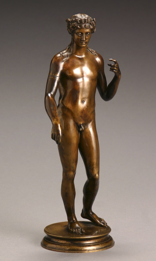 Appraisal: Continental Bronze Figure of a Greek Nude Late th Century