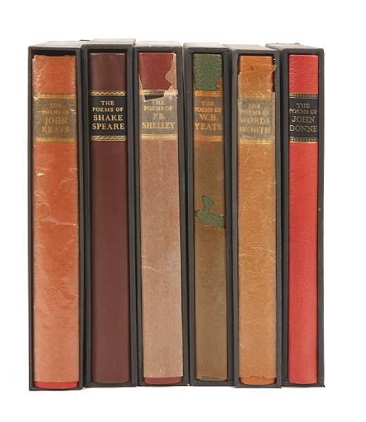 Appraisal: English Poetry volumes all LEC uniformly bound Shakespeare Donne Wordsworth