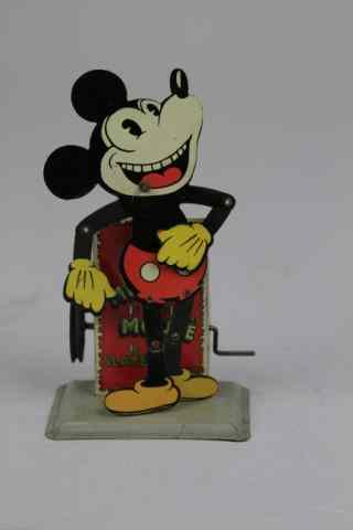 Appraisal: MICKEY MOUSE SLATE DANCER Germany c rare lithographed tin die-cut