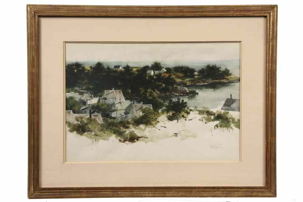 Appraisal: WATERCOLOR - 'Lane's Island Maine' by Philip Duane Jamison Jr