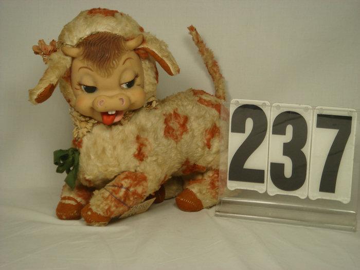 Appraisal: The Rushton Co rubber face plush Cow Tush tag reads