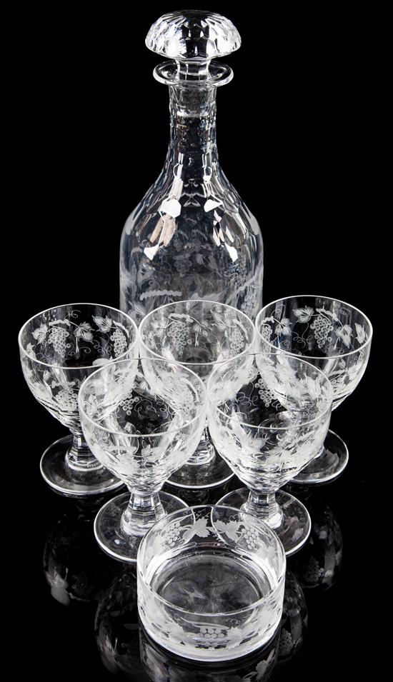 Appraisal: Sale Lot A William Yeoward Glass Wine Service comprising a