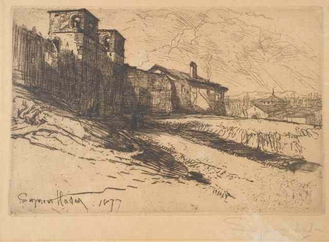 Appraisal: Francis Seymour Hayden - Grim Spain signed in pencil in